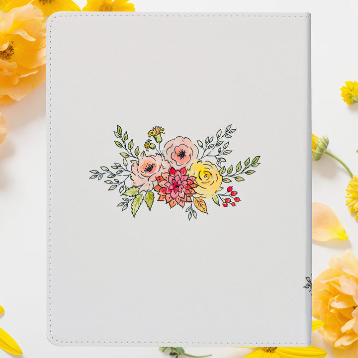 Pearlized White Faux Leather KJV My Creative Bible