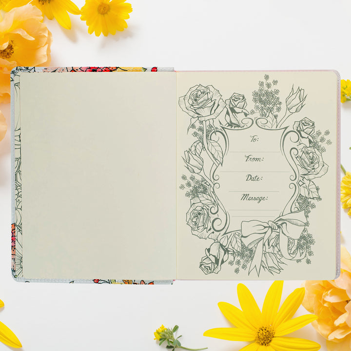 Pearlized White Faux Leather KJV My Creative Bible