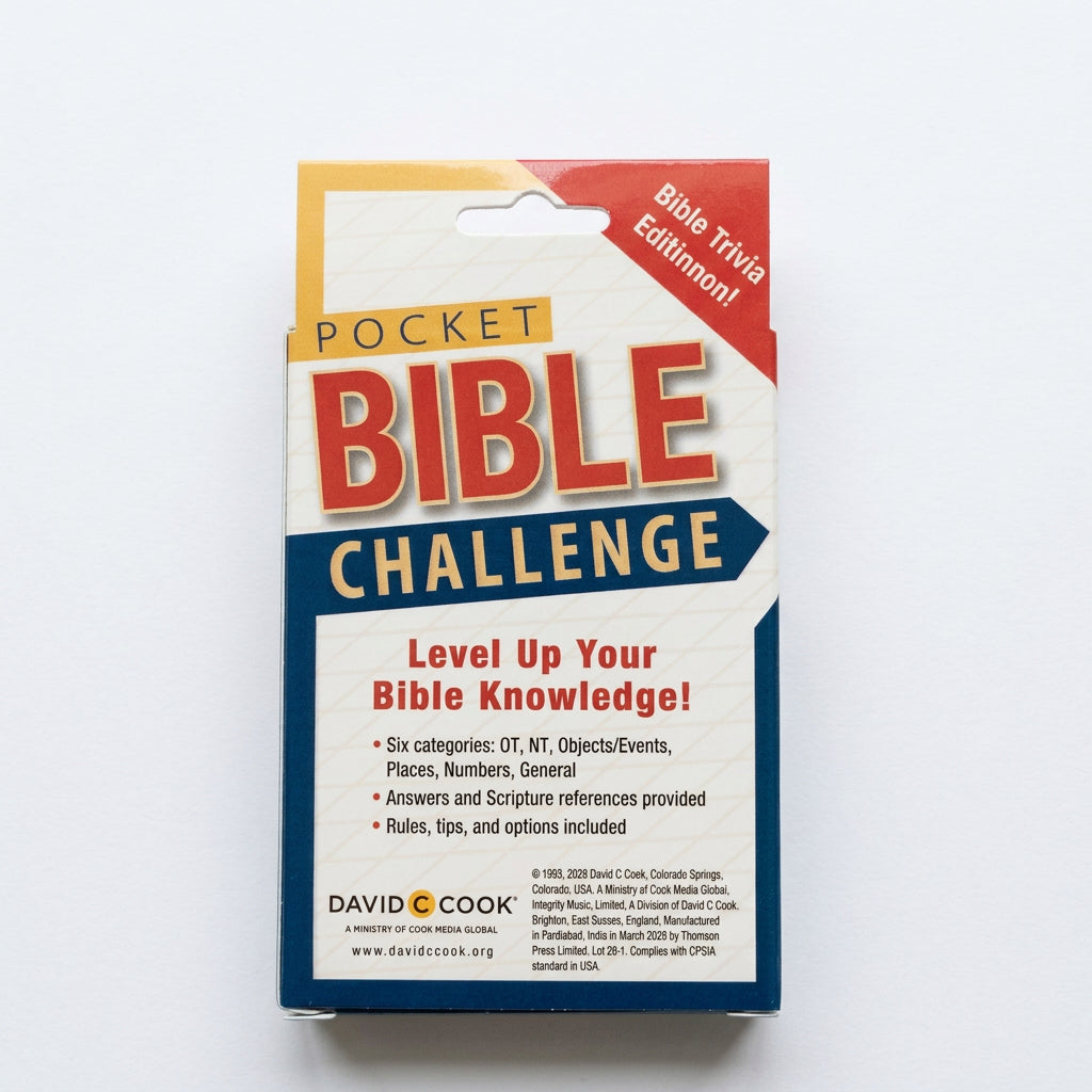 Pocket Bible Challenge Cards