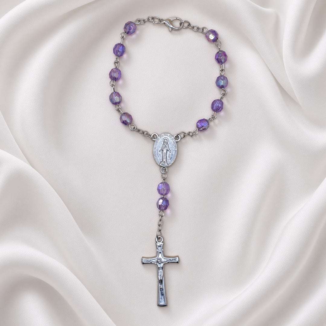 Purple Bead - Car Rosary