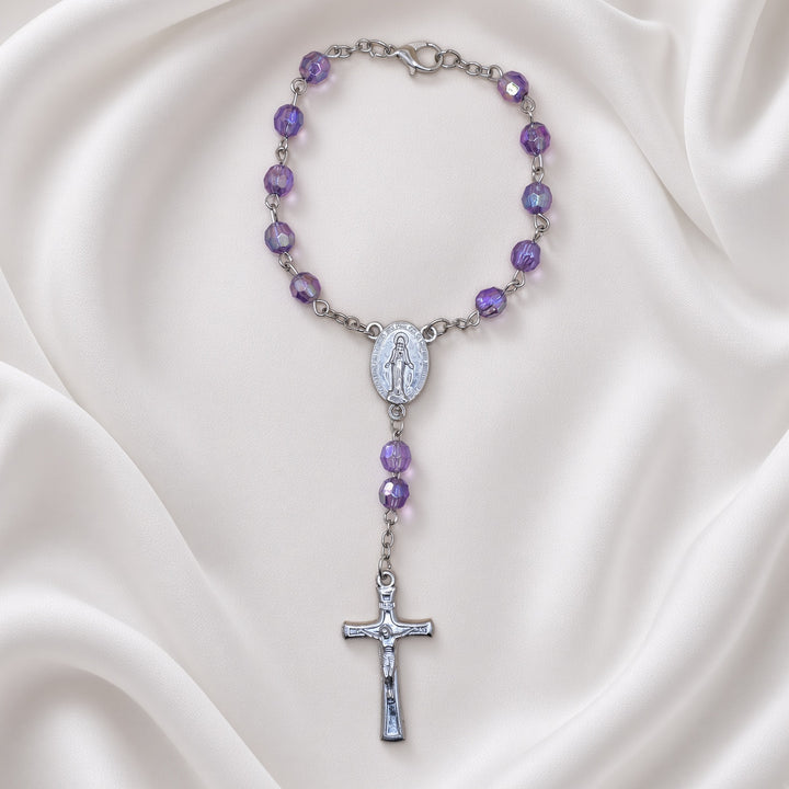 Purple Bead - Car Rosary
