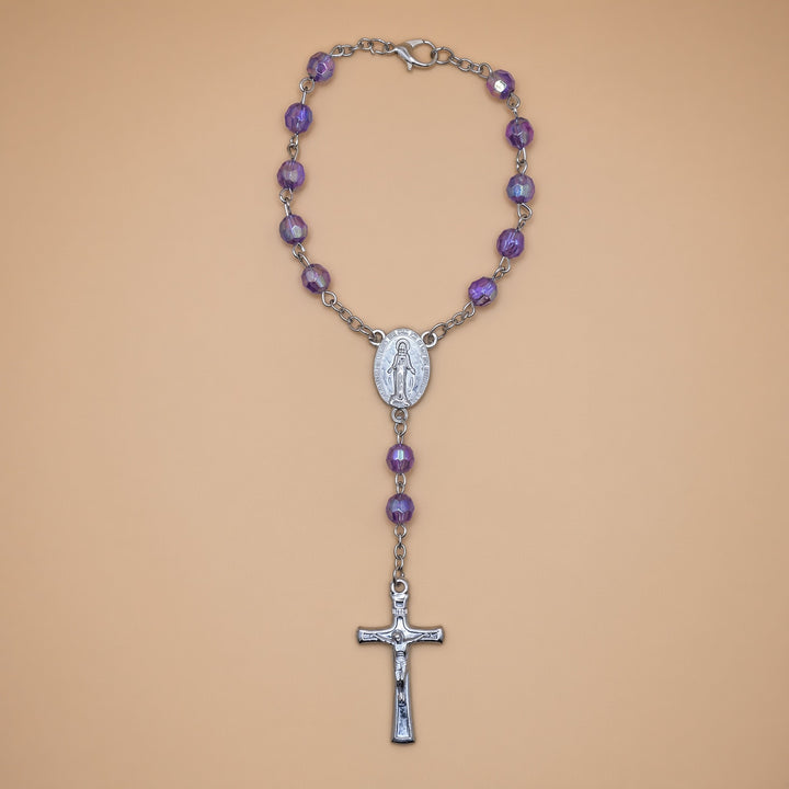 Purple Bead - Car Rosary