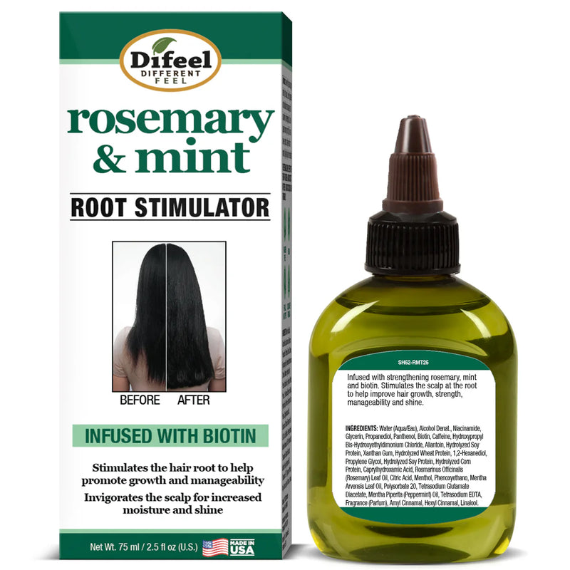 Difeel Rosemary and Mint Premium Hair Oil with Biotin 2.5 oz.