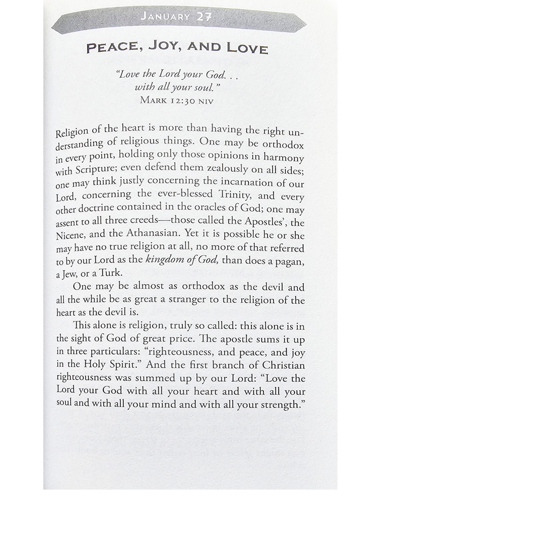 Renew My Heart: Daily Devotions from the Works of John Wesley by John Wesley &amp; Alice Russie