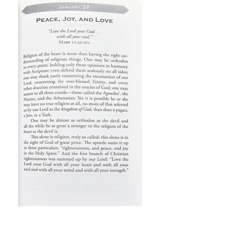 Renew My Heart: Daily Devotions from the Works of John Wesley by John Wesley & Alice Russie