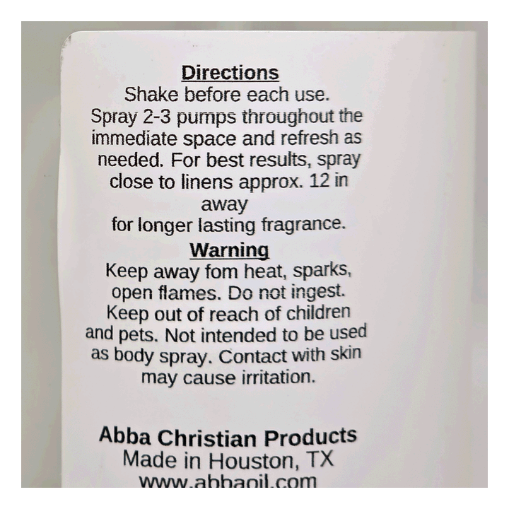 ROSE OF SHARON ROOM SPRAY 9oz Bottle