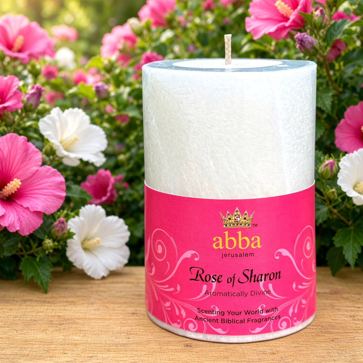 Rose of Sharon Pillar Candle