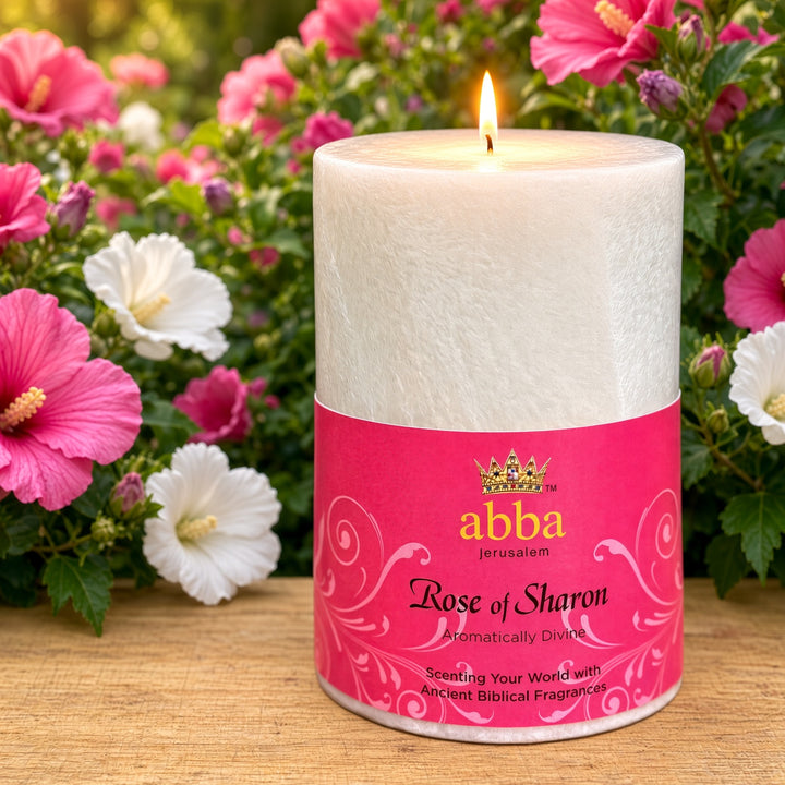 Rose of Sharon Pillar Candle
