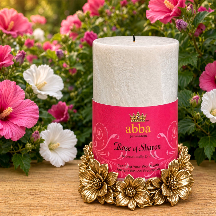 Rose of Sharon Pillar Candle
