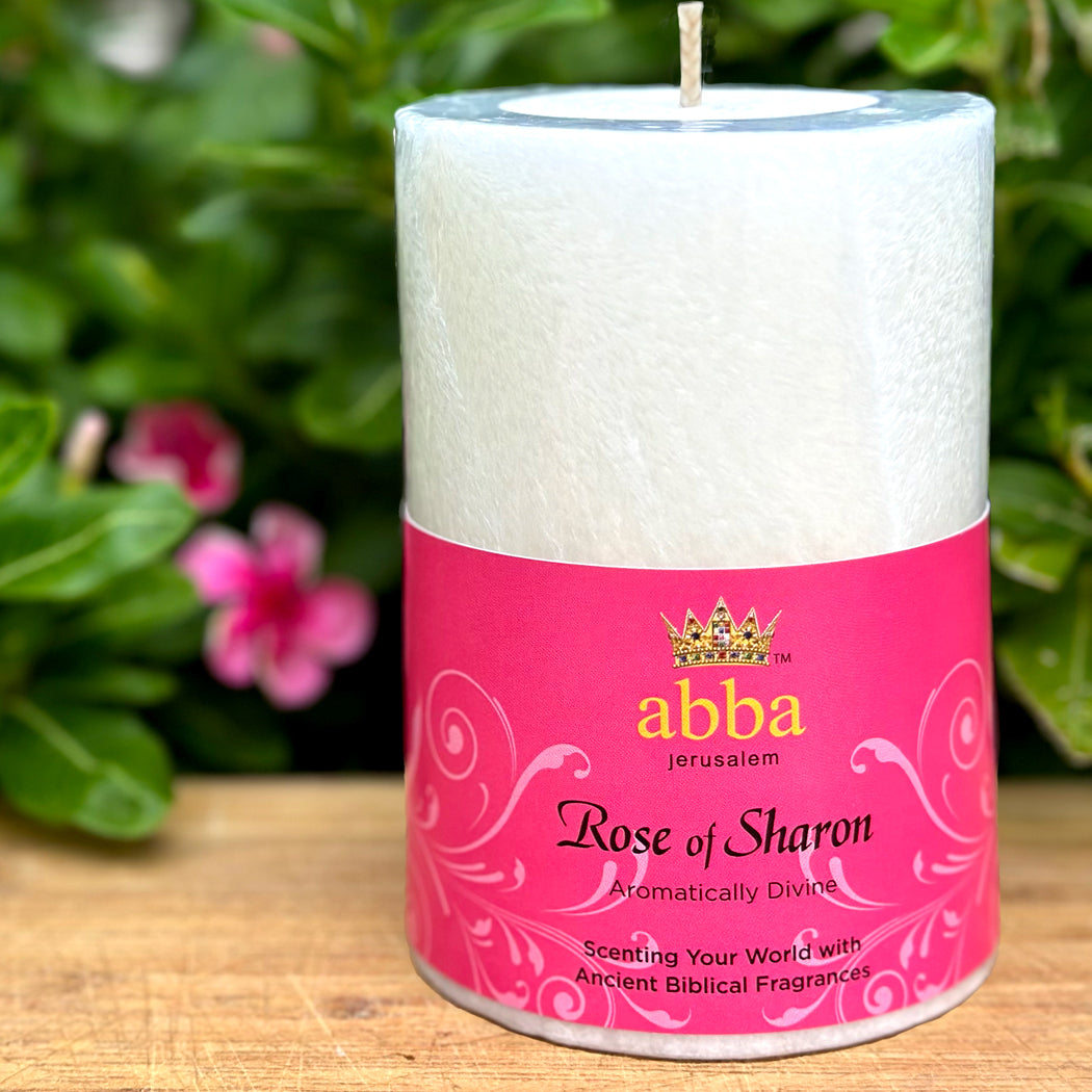 Rose of Sharon Pillar Candle