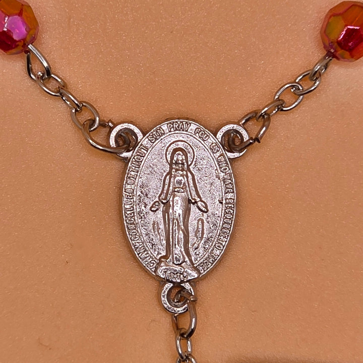 Ruby Bead - Car Rosary
