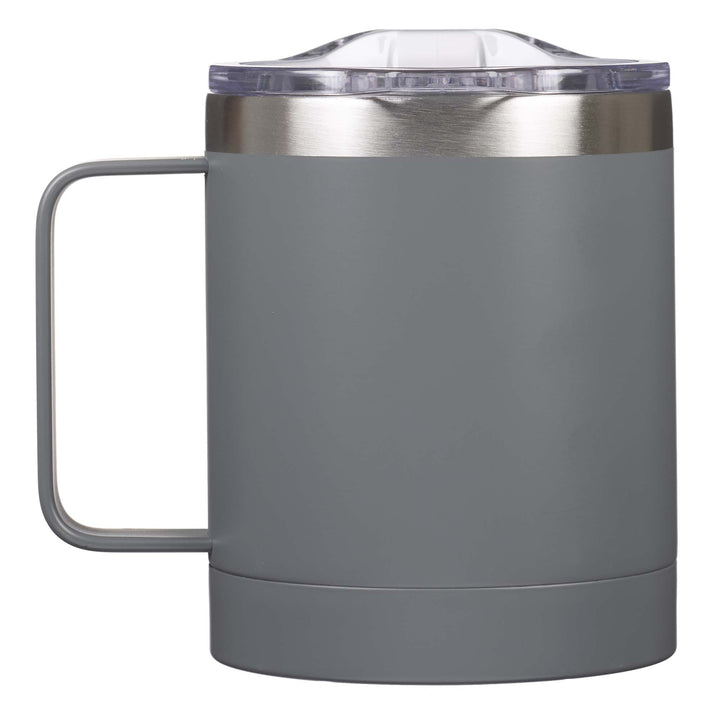I Can Do All Things Gray Camp-style Stainless Steel Mug - Philippians 4:13 - Mug