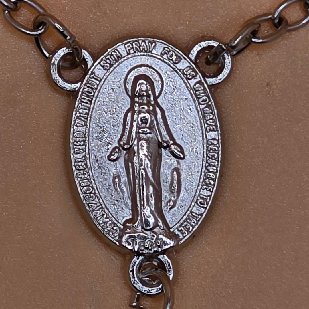 Sapphire Bead - Car Rosary