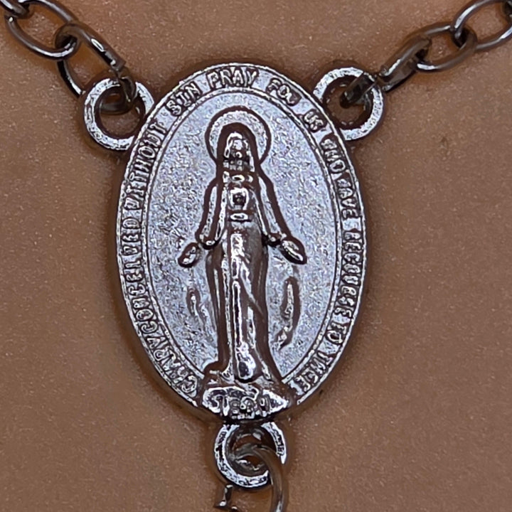 Sapphire Bead - Car Rosary