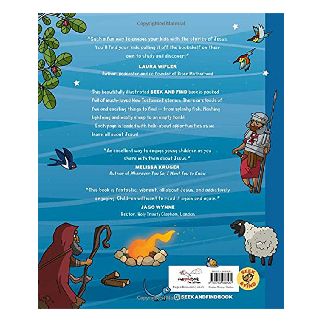 Seek and Find: New Testament Bible Stories With Over 450 Things to Find and Count! By Sarah Parker, illustrated by Andre Parker