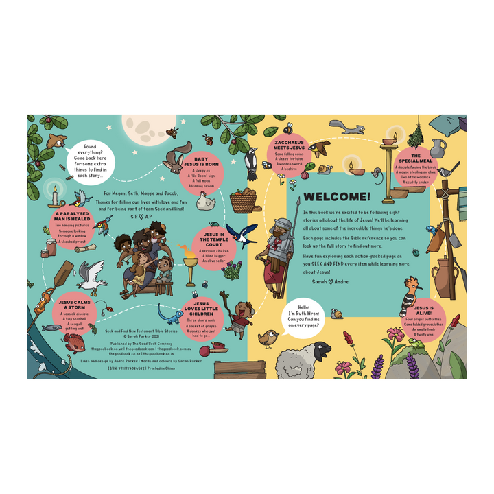 Seek and Find: New Testament Bible Stories With Over 450 Things to Find and Count! By Sarah Parker, illustrated by Andre Parker
