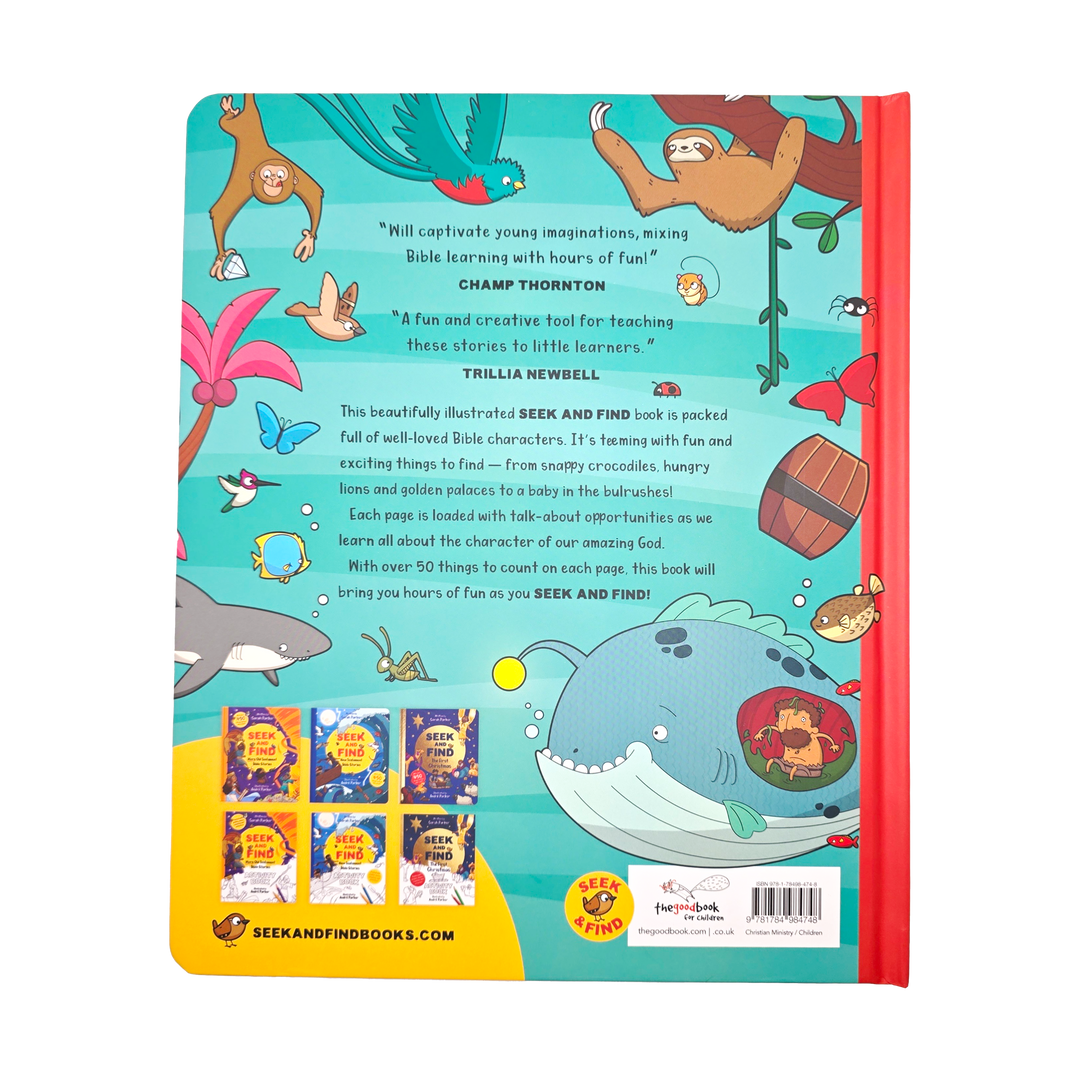 Seek and Find: Old Testament Bible Stories With over 450 things to find and count! By Sarah Parker, illustrated by Andre Parker
