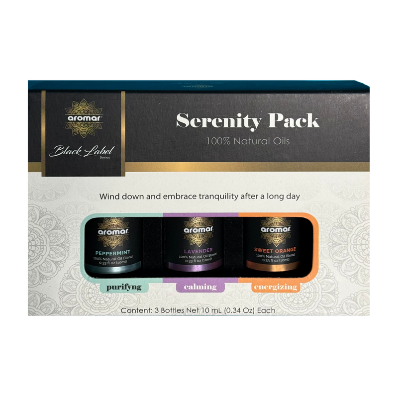 Essential Oils - Serenity Pack 3 Pack - Peppermint - Lavender - Sweet Orange