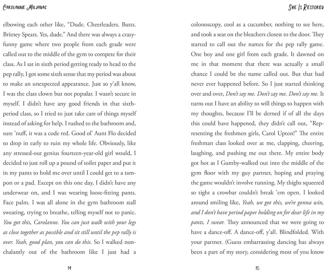 She Laughs: Choosing Faith over Fear Paperback by Carolanne Miljavac