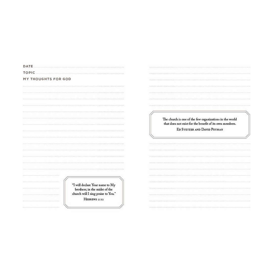 Spiritual Disciplines Journal