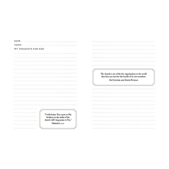 Spiritual Disciplines Journal
