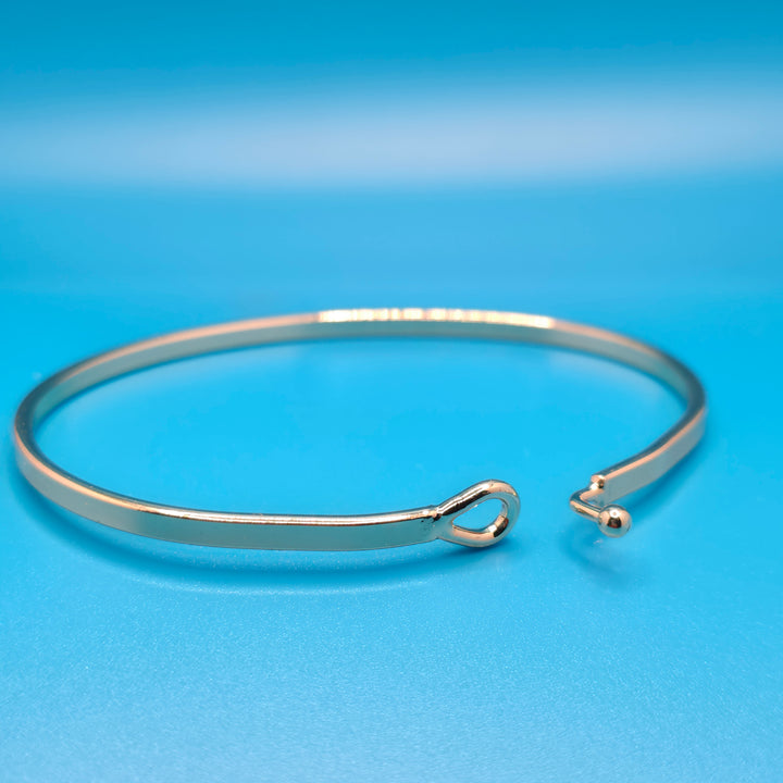 STAND IN FAITH Inspirational Message Bracelet Positive Message Engraved Thin Bangle - Jewelry