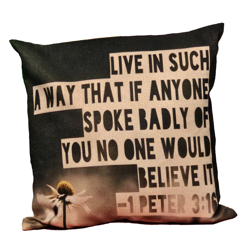 Live in such a way Square Pillow