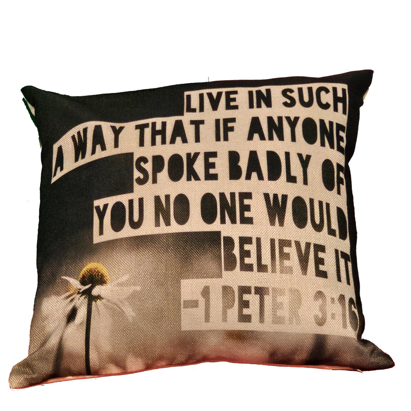 Live in such a way Square Pillow