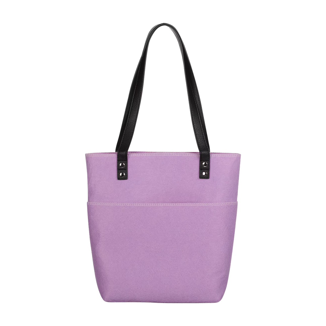 Be Still and Know Purple Butterfly Fashion Felt Bible Tote Bag - Psalm 46:10