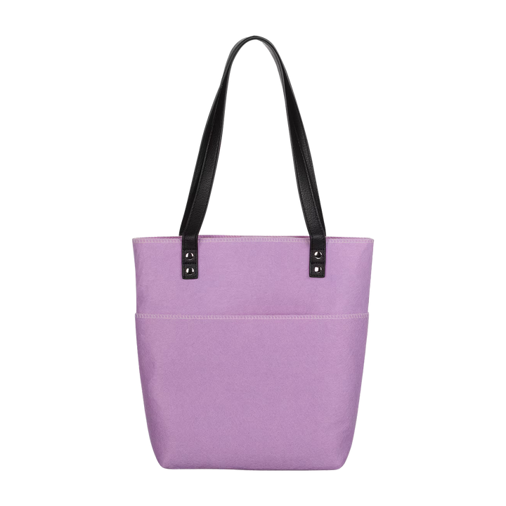 Be Still and Know Purple Butterfly Fashion Felt Bible Tote Bag - Psalm 46:10