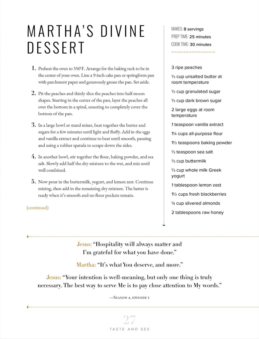 The Chosen Presents: Taste &amp; See.