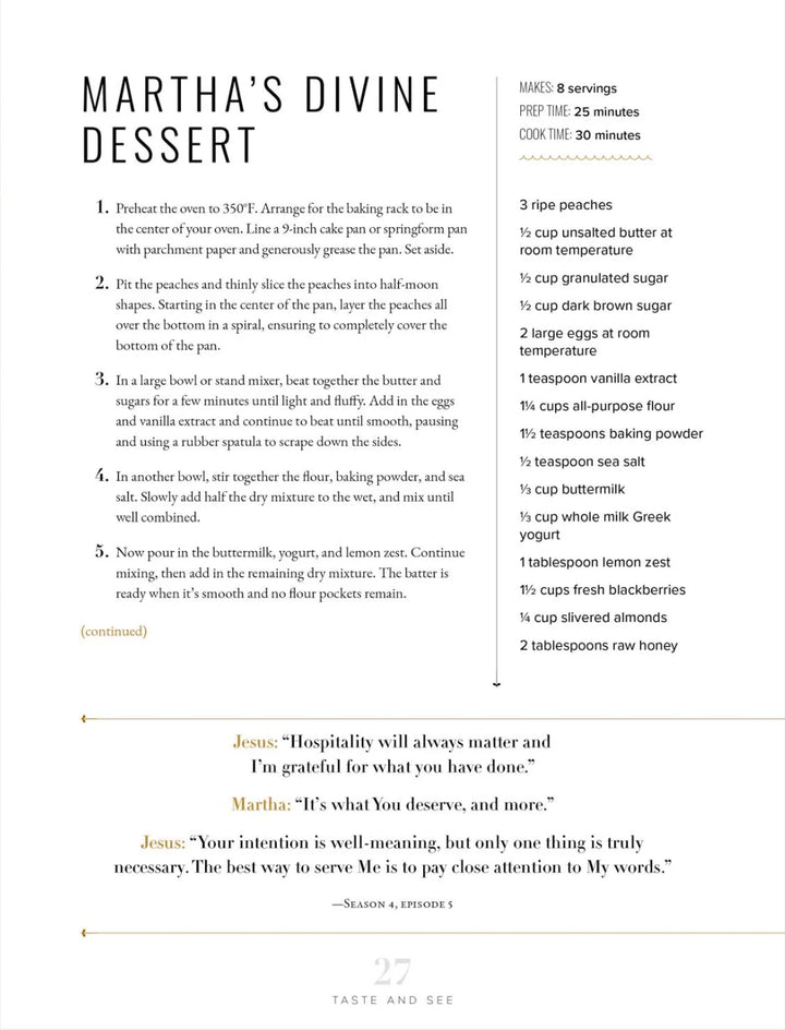 The Chosen Presents: Taste &amp; See.