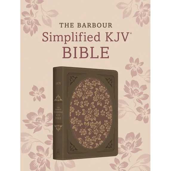 The Barbour SKJV Bible--Deluxe Edition [Brown &amp;amp; Rose Floral Inset]