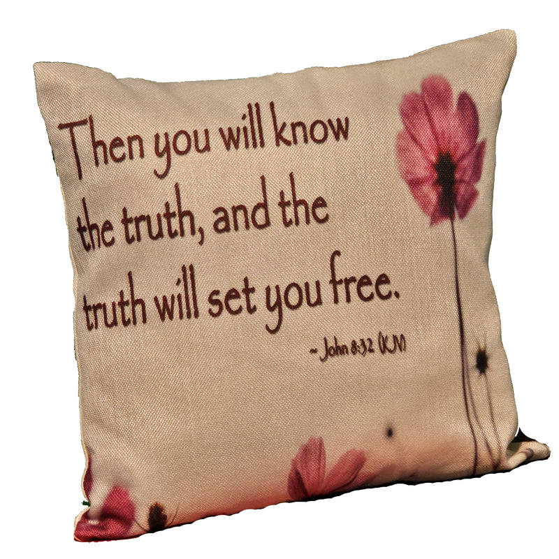 Then you will know the Truth Square Pillow