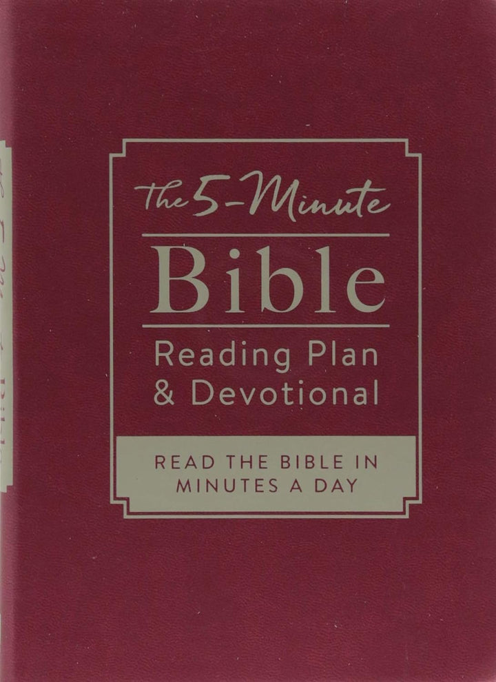 The 5-Minute Bible Reading Plan and Devotional: Read the Bible in Minutes a Day Imitation Leather by Ed Strauss