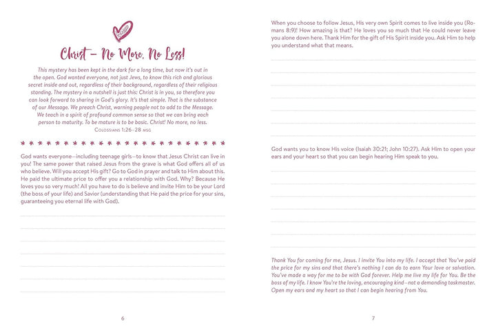 The 5-Minute Prayer Plan for Teen Girls Journal Imitation Leather by Marilee Parrish