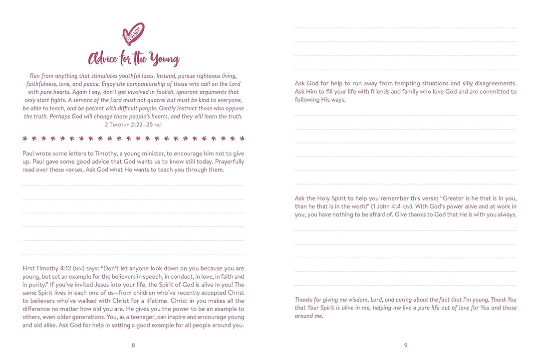 The 5-Minute Prayer Plan for Teen Girls Journal Imitation Leather by Marilee Parrish