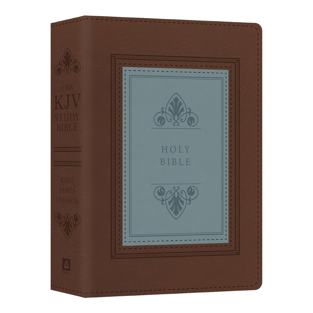 The KJV Study Bible - Large Print - Indexed [Teal Inlay] (King James Bible) Imitation Leather – Large Print
