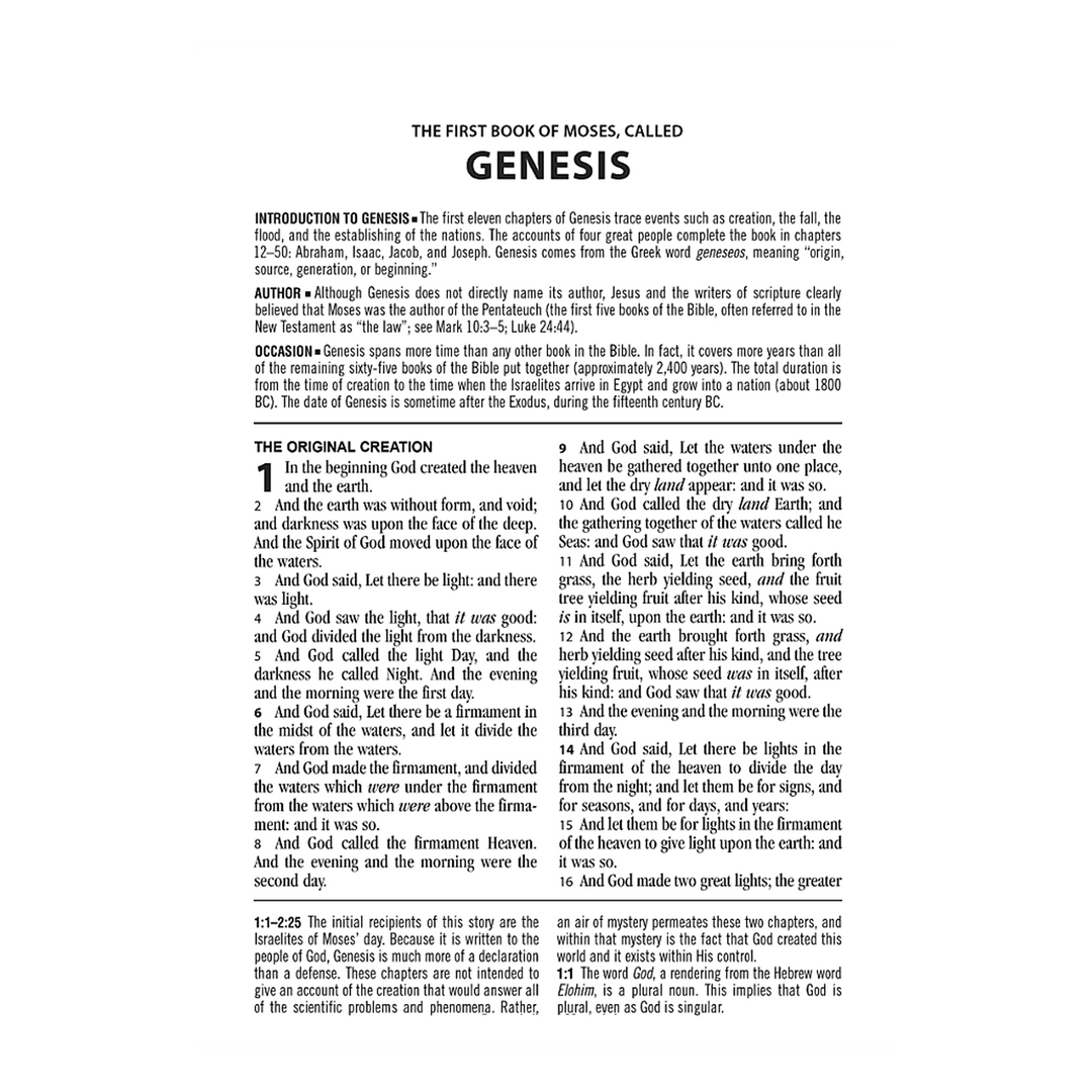 The KJV Study Bible - Large Print - Indexed [Teal Inlay] (King James Bible) Imitation Leather – Large Print