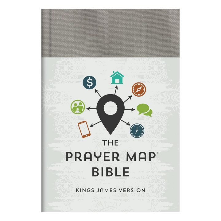 The KJV Prayer Map Bible [Gray Weave]