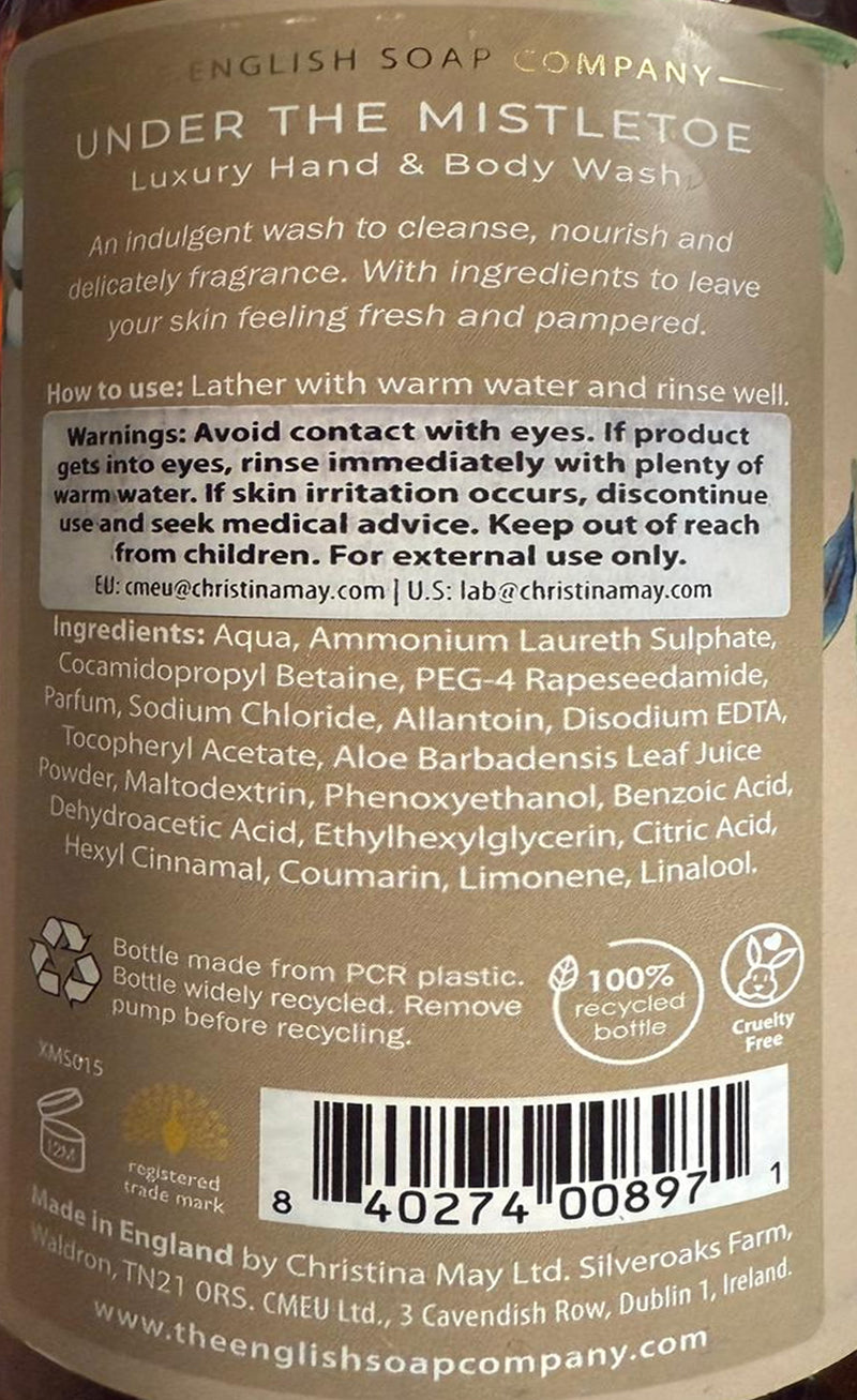 Under the Mistletoe - Christmas Tidings Hand and Body Wash