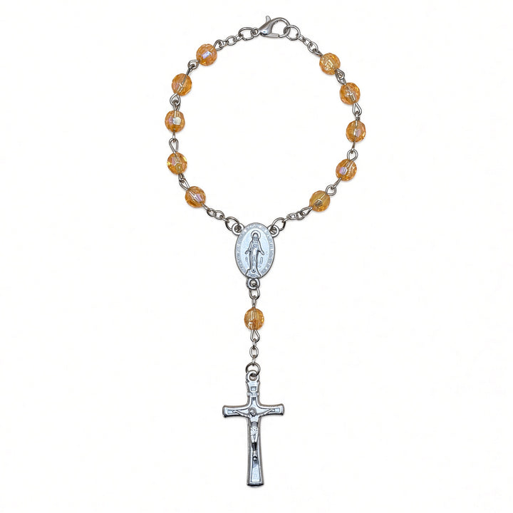Topaz bead - Car Rosary