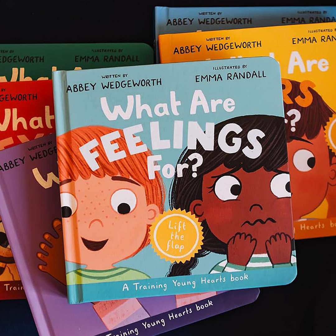 Training Young Hearts Board Books Boxed Set 6 Lift-the-Flap Board Books &amp; Guide for Grown-Ups By Abbey Wedgeworth, illustrated by Emma Randall