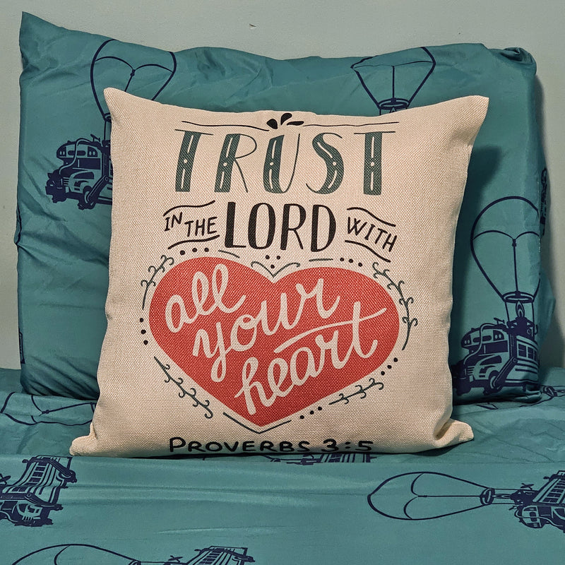 Trust in the Lord Square Pillow