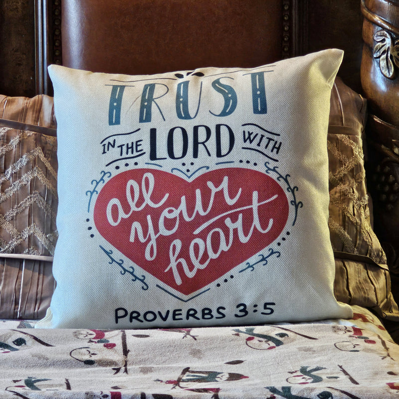 Trust in the Lord Square Pillow