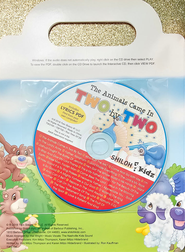 The Animals Came in Two by Two: Sing-a-Story Book with CD Board book – Picture Book by Kim Mitzo Thompson, Karen Mitzo Hilderbrand