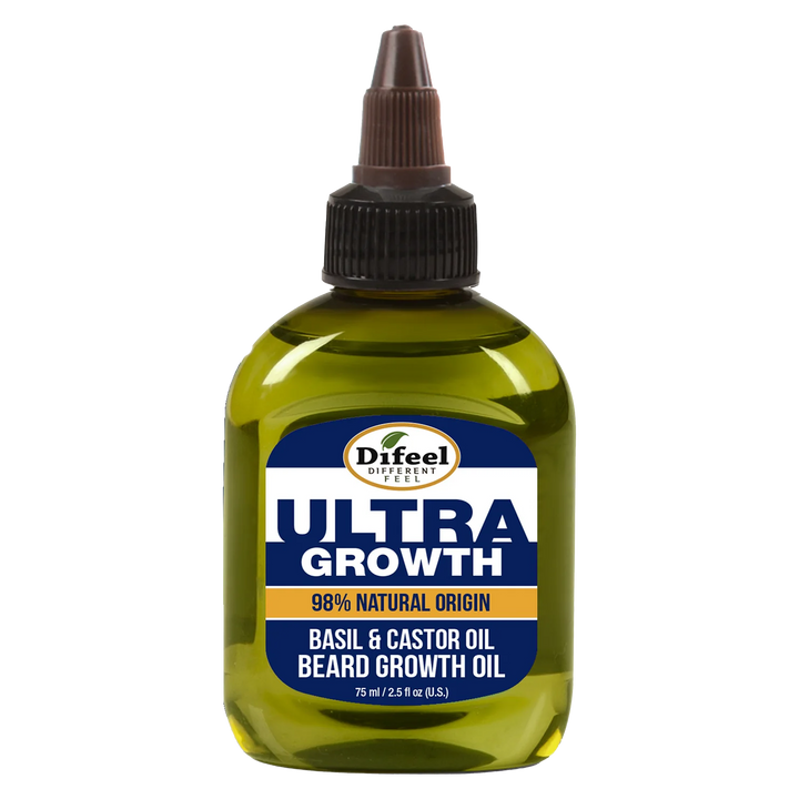 Difeel MENS Ultra Growth Basil and Castor Beard Oil 2.5 oz.