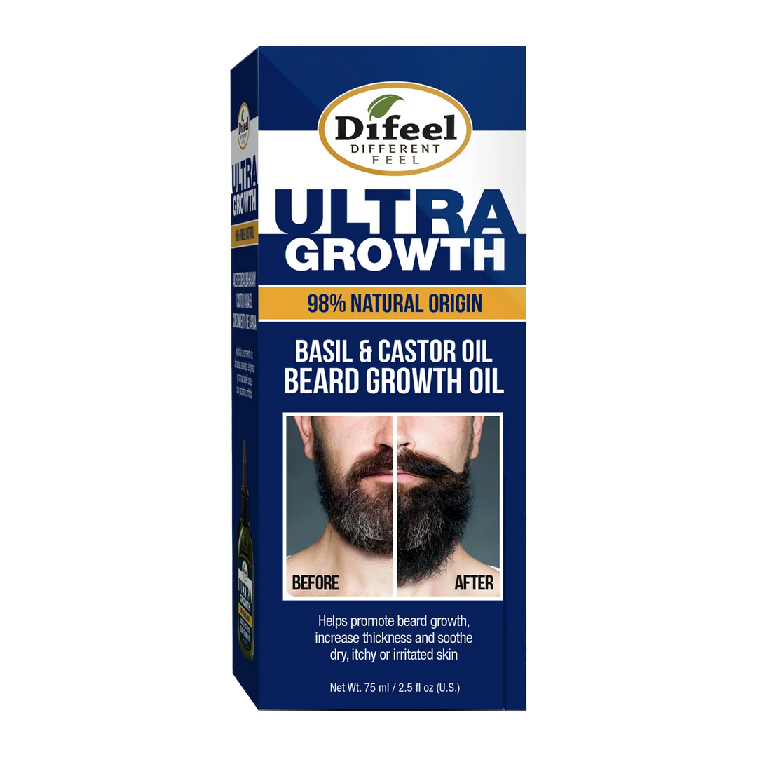 Difeel MENS Ultra Growth Basil and Castor Beard Oil 2.5 oz.