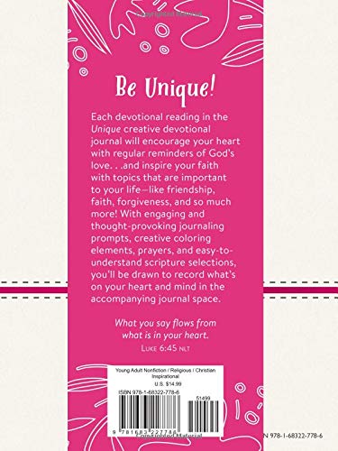 Unique: A Creative Devotional Journal for Teen Girls Imitation Leather