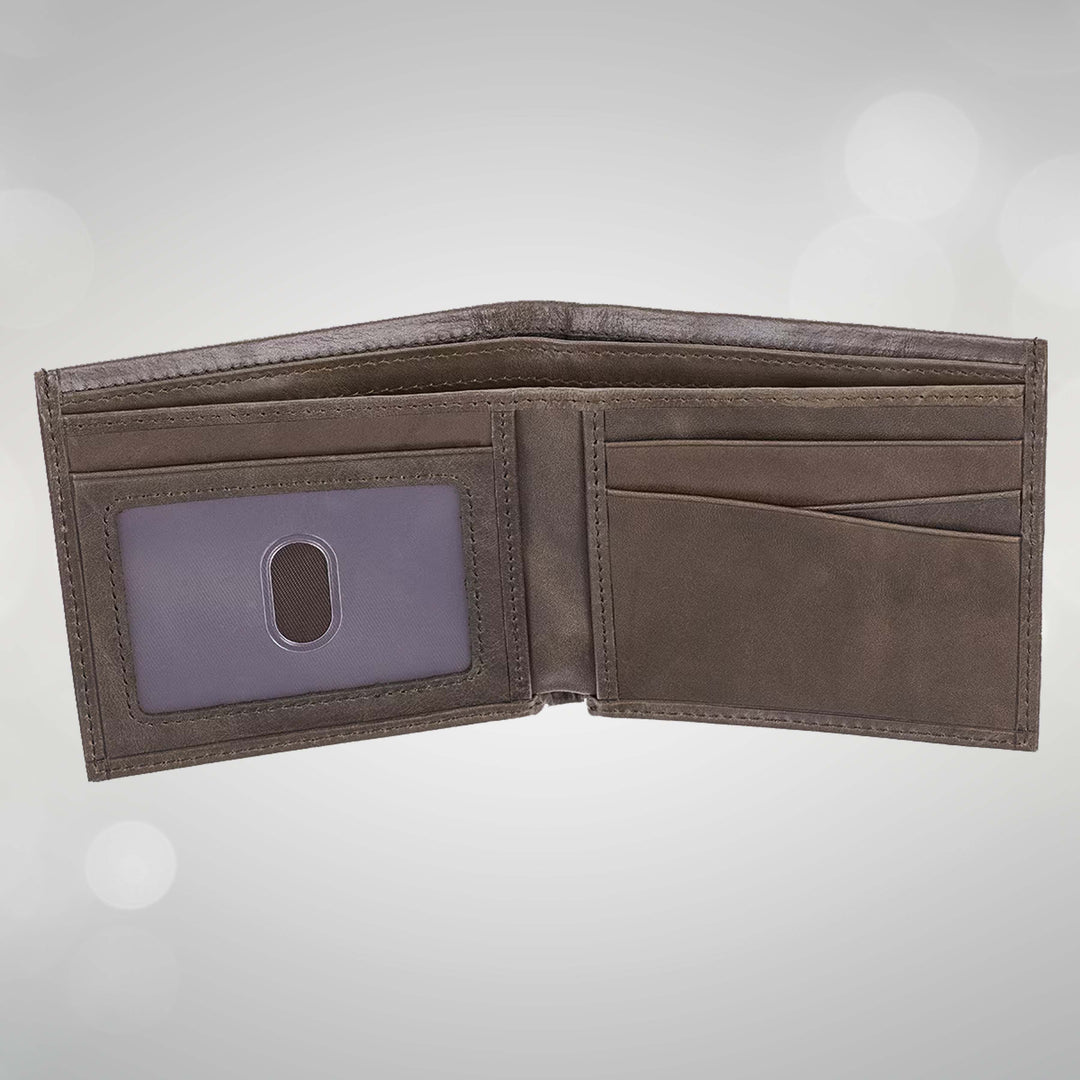 With God All Things Are Possible Brown Genuine Leather Wallet - Matthew 19:26 (Copy)